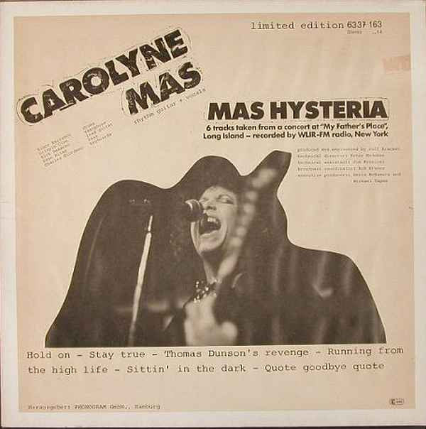 Carolyne Mas : Mas Hysteria (LP, Album, Ltd)