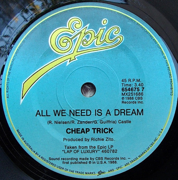Cheap Trick : Never Had A Lot To Lose (7")