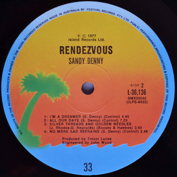 Sandy Denny : Rendezvous (LP, Album)