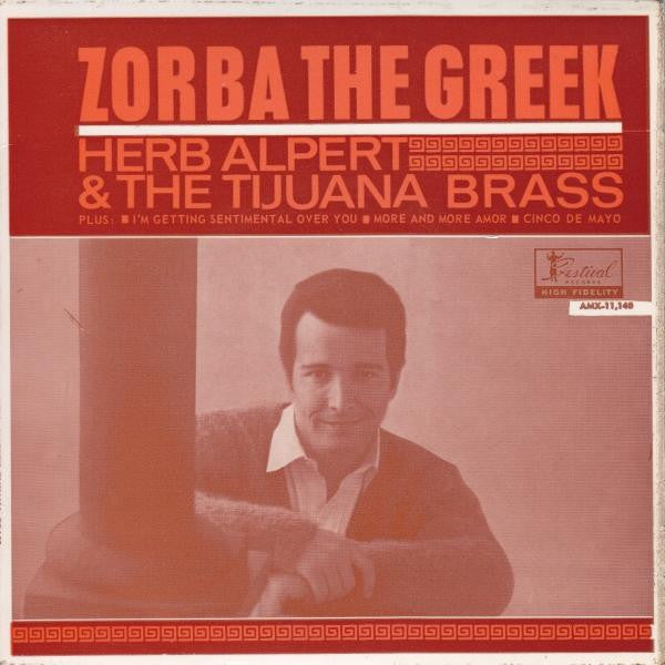 Herb Alpert &amp; The Tijuana Brass : Zorba The Greek (7&quot;, EP, Mono, RE)