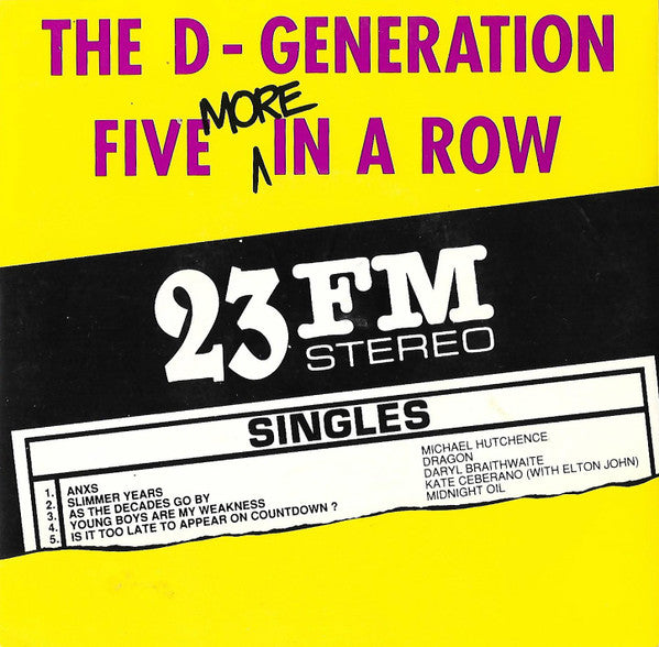 The D-Generation : Five More In A Row (7&quot;, Ltd)