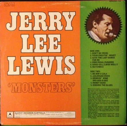 Jerry Lee Lewis : Monsters (LP, Album, Comp)