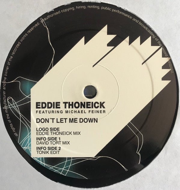 Eddie Thoneick Feat. Michael Feiner : Don't Let Me Down (12")