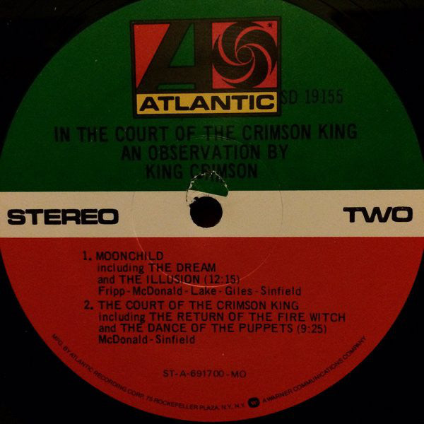 King Crimson : In The Court Of The Crimson King (An Observation By King Crimson) (LP, Album, RE, MO )