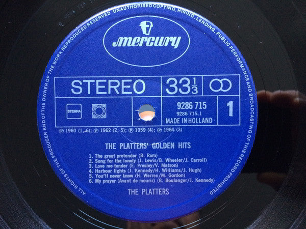 The Platters : Golden Hits (2xLP, Comp)