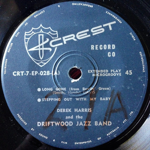 The Driftwood Jazz Band : They're Stepping Out, Without A Doubt! (7", EP)