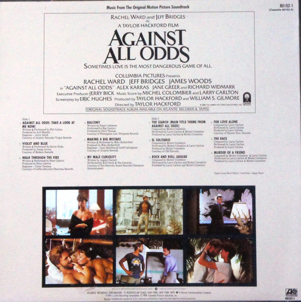 Various : Against All Odds - Music From The Original Motion Picture (LP, Album)