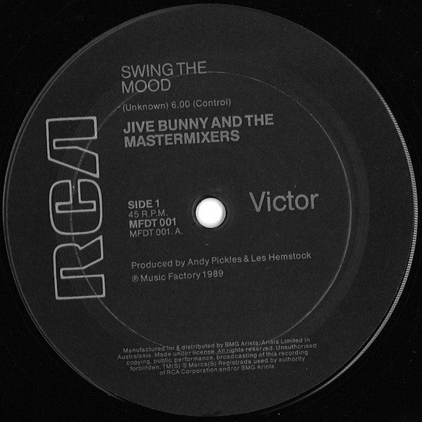 Jive Bunny And The Mastermixers : Swing The Mood (12", Single)