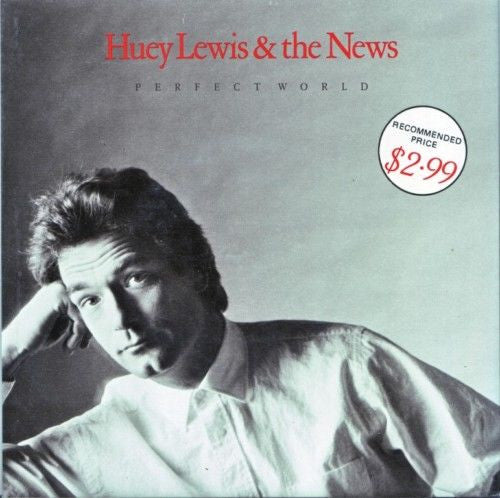 Huey Lewis & The News : Perfect World (7", Single, Ltd, Yel)