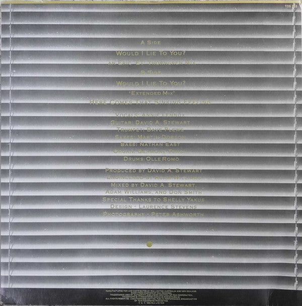 Eurythmics : Would I Lie To You? (12", Single)