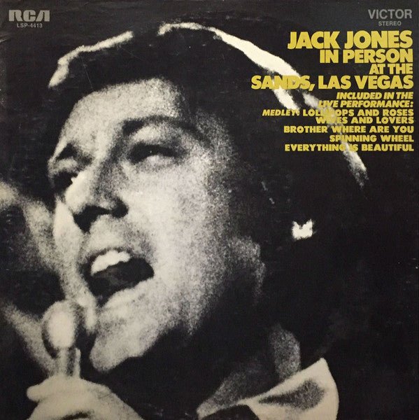 Jack Jones : In Person At The Sands, Las Vegas (LP)