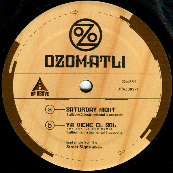 Ozomatli : Saturday Night / Ya Viene El Sol (The Beatle Bob Remix) (12")