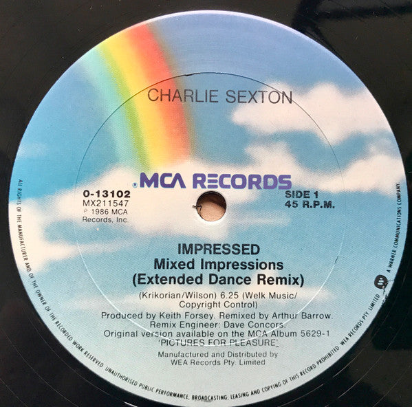 Charlie Sexton : Impressed (12")