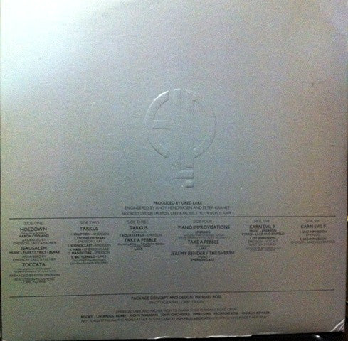 Emerson, Lake & Palmer : Welcome Back, My Friends, To The Show That Never Ends - Ladies And Gentlemen  Emerson Lake & Palmer (3xLP, Album)