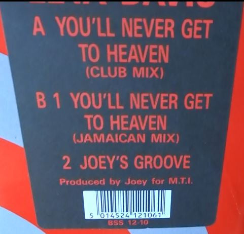 Leta Davis : You'll Never Get To Heaven (12", Maxi)