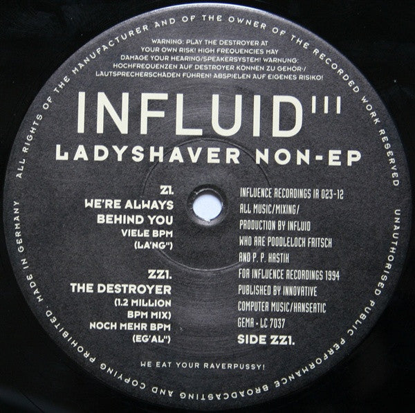 Influid : Ladyshaver Non-EP (12&quot;)