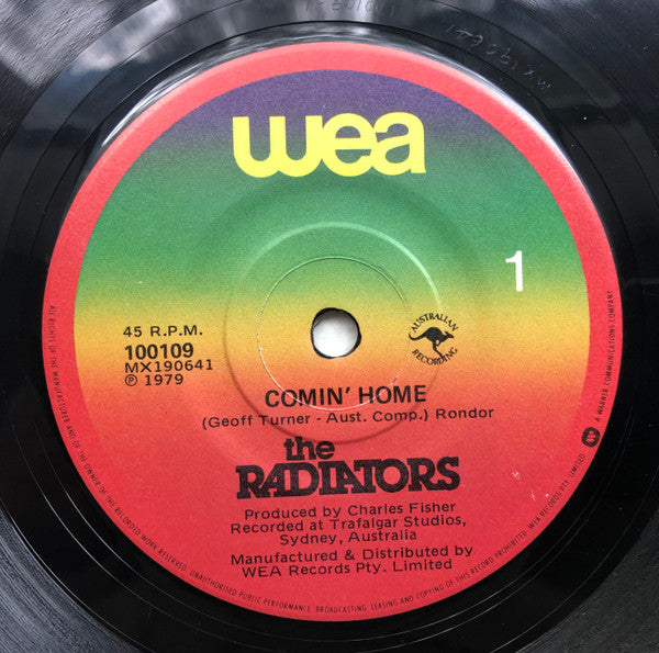 The Radiators (2) : Comin&#39; Home (7&quot;, Single)