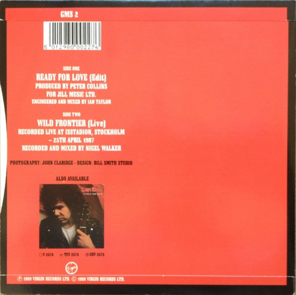 Gary Moore : Ready For Love (7", Single, Pap)