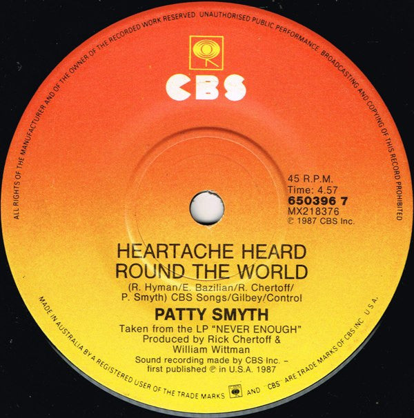 Patty Smyth : Never Enough (7")