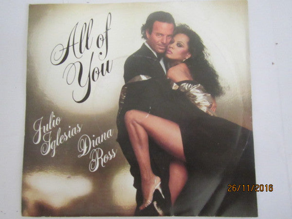 Julio Iglesias & Diana Ross : All Of You / The Last Time (7", Single)
