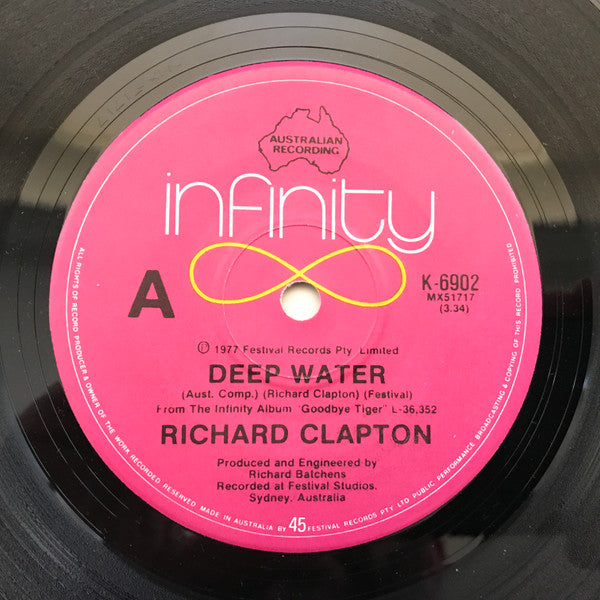Richard Clapton : Deep Water (7", Single)