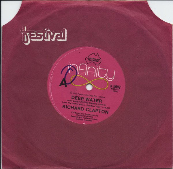 Richard Clapton : Deep Water (7", Single)