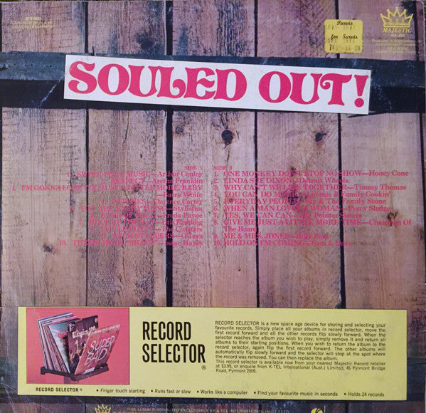 Various : Souled Out! (LP, Comp)