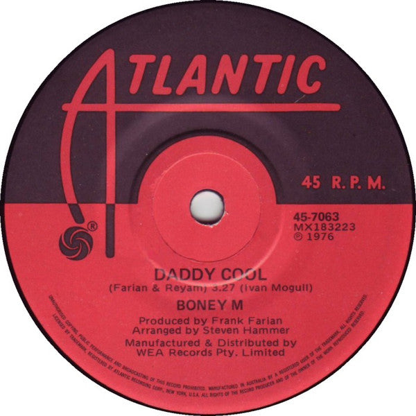 Boney M. : Daddy Cool (7&quot;, Single)