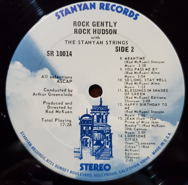 Rock Hudson (2) With The Stanyan Strings : Rock, Gently: Rock Hudson Sings The Songs Of Rod McKuen (LP, Gat)
