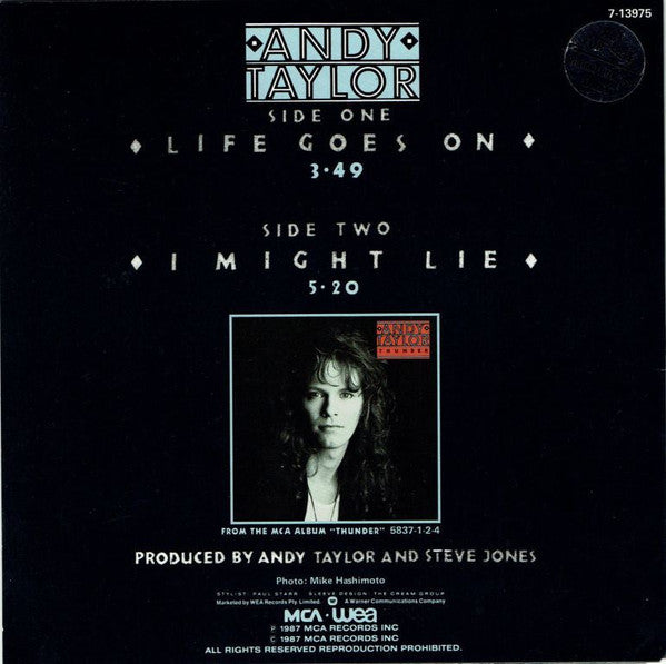 Andy Taylor : Life Goes On (7", Single)