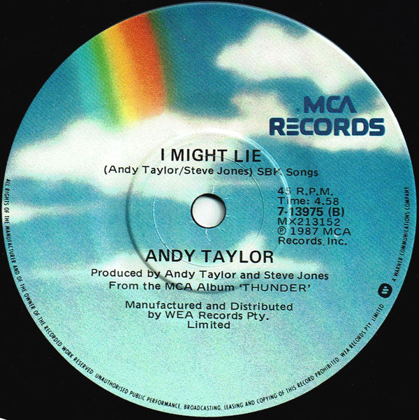 Andy Taylor : Life Goes On (7", Single)