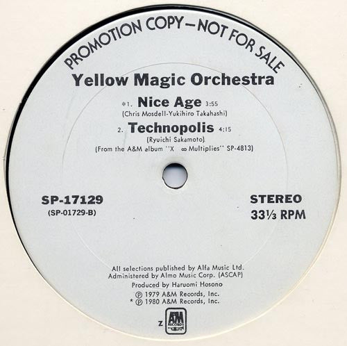 Yellow Magic Orchestra : Behind The Mask (12", Promo)