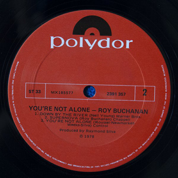 Roy Buchanan : You're Not Alone (LP, Album)