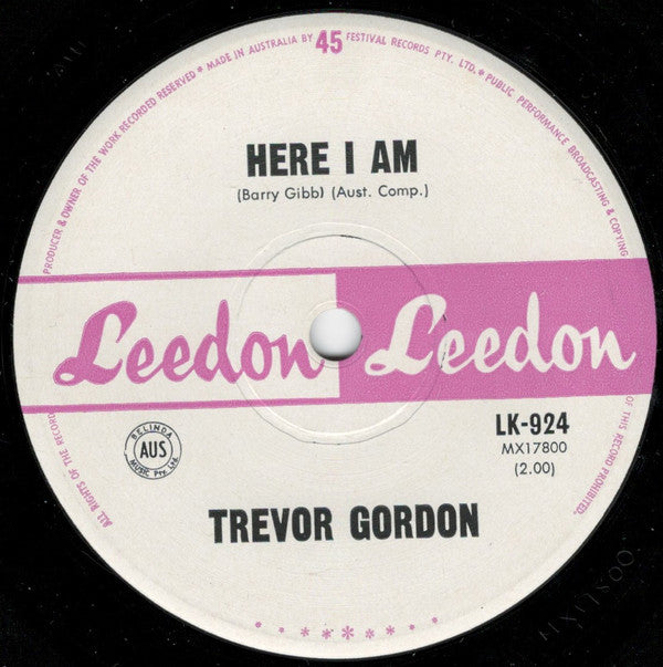 Trevor Gordon : Little Miss Rhythm And Blues (7", Single)