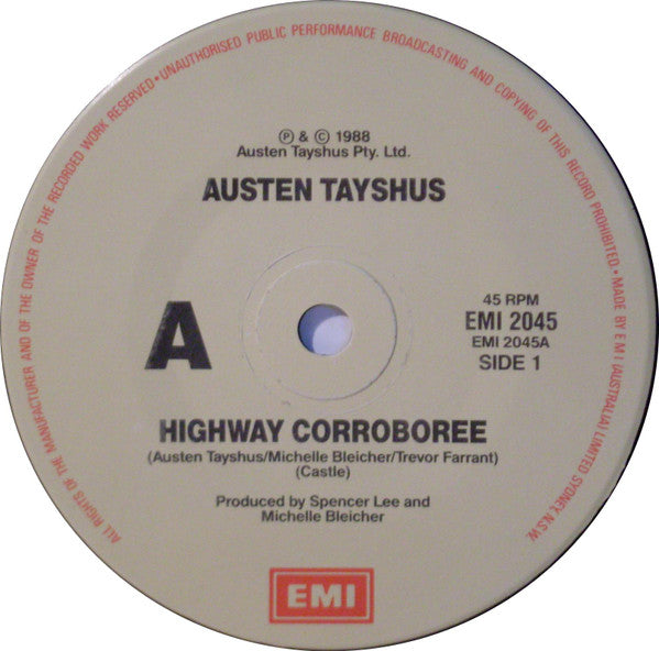 Austen Tayshus : Highway Corroboree (7", Single)