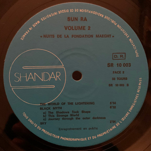 Sun Ra : Nuits De La Fondation Maeght (Vol. 2) (LP, Album, Gat)