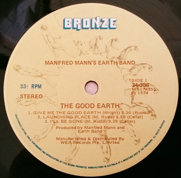 Manfred Mann's Earth Band : The Good Earth (LP, Album)