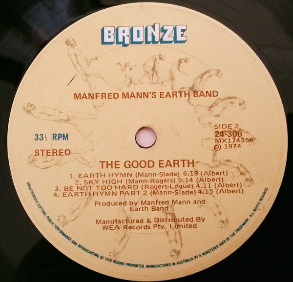 Manfred Mann's Earth Band : The Good Earth (LP, Album)