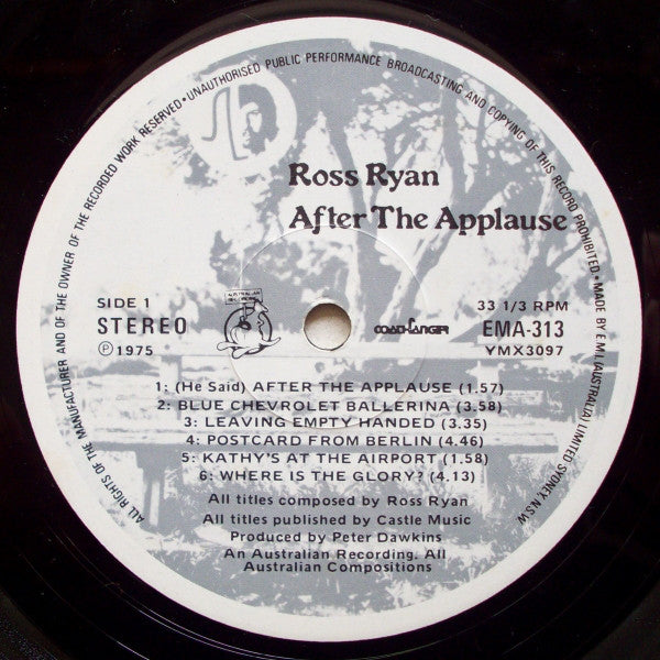 Ross Ryan : After The Applause (LP)