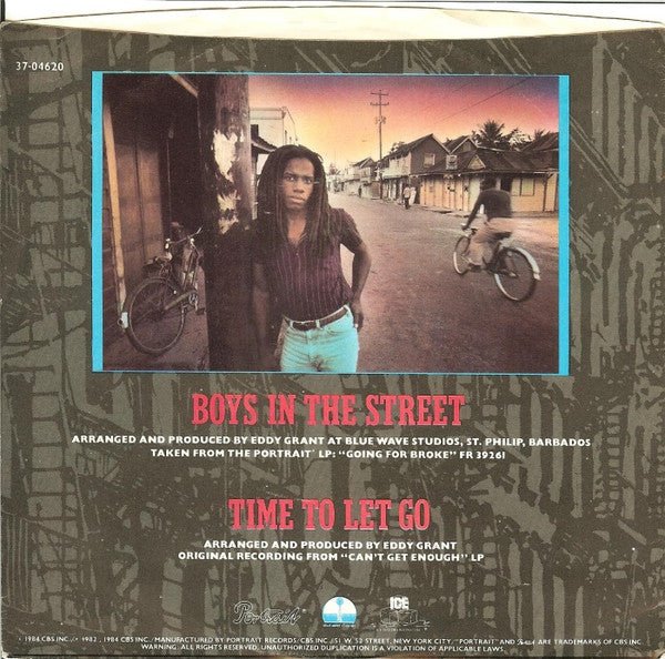 Eddy Grant : Boys In The Street (7", Single, Styrene)