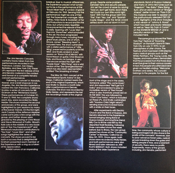 Jimi Hendrix : The Jimi Hendrix Concerts (2xLP, Comp, Gat)