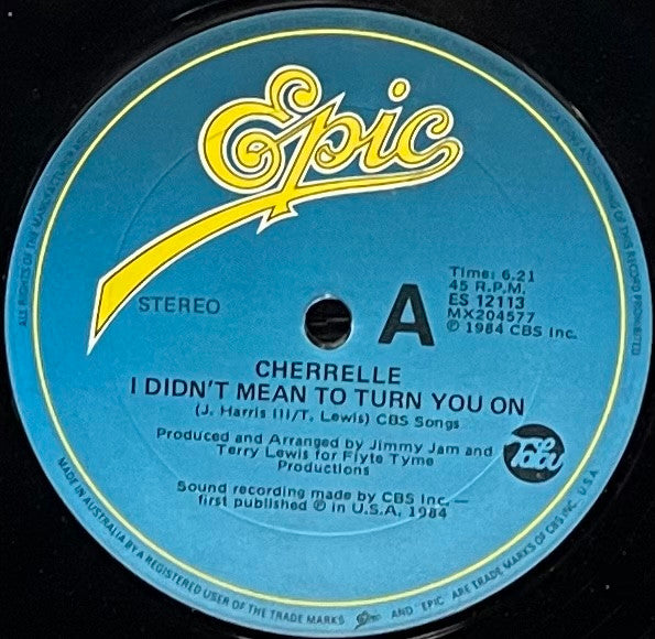 Cherrelle : I Didn&#39;t Mean To Turn You On (12&quot;, Single)