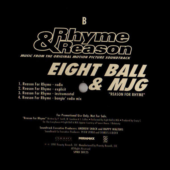 RZA / Eightball & M.J.G. : Tragedy / Reason For  Rhyme (12", Promo)
