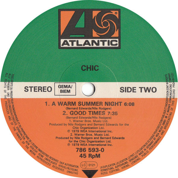 Chic : Good Times (New Remix '88) (12")