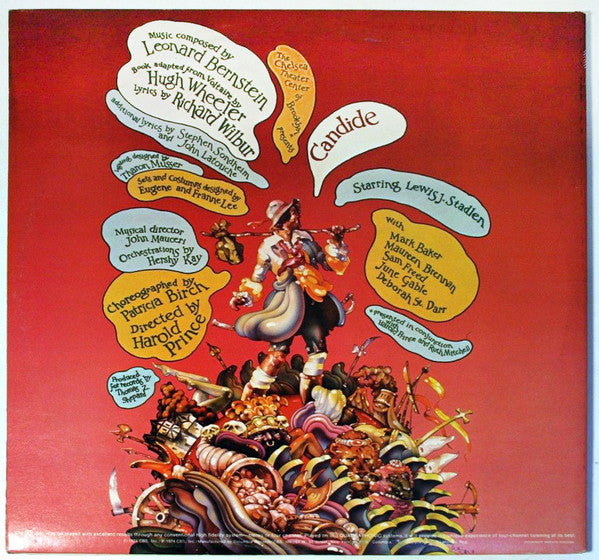 Leonard Bernstein : Candide (Original Cast Recording Of The Complete Production) (2xLP, Album, Quad, Gat)