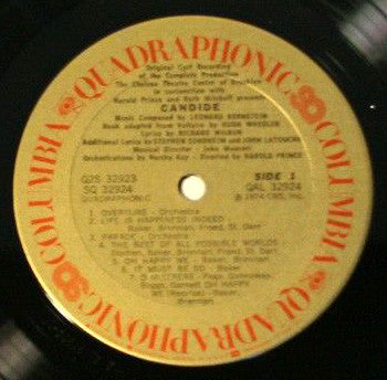 Leonard Bernstein : Candide (Original Cast Recording Of The Complete Production) (2xLP, Album, Quad, Gat)