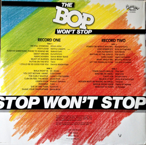 Various : The Bop Won't Stop (2xLP, Comp)