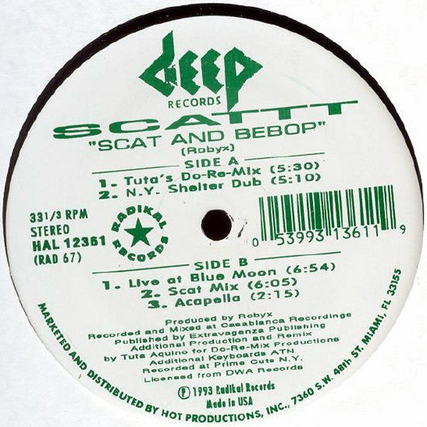 Scattt : Scat And Bebop (12")