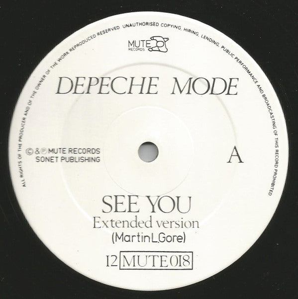 Depeche Mode : See You (Extended Version) (12", Single)