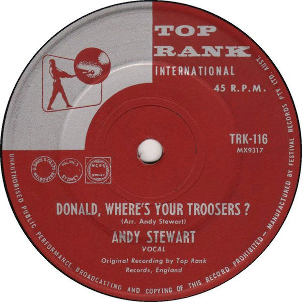 Andy Stewart : Donald, Where&#39;s Your Troosers ? (7&quot;, Single)